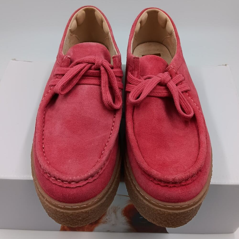 HUSP PUPPIES Bridget Pink Lemonade Suede Crepe Sole - Size 8 - Picture 4 of 14